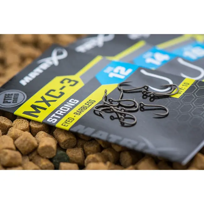 Carlige Matrix MXC-3 Barbless Eyed PTFE, 10buc/plic