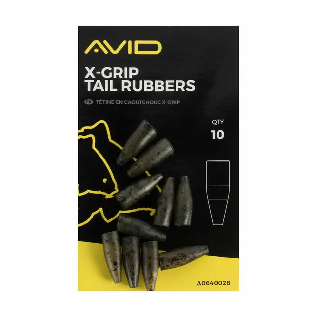 Conuri Avid X-Grip Tail Rubbers, 10buc/plic
