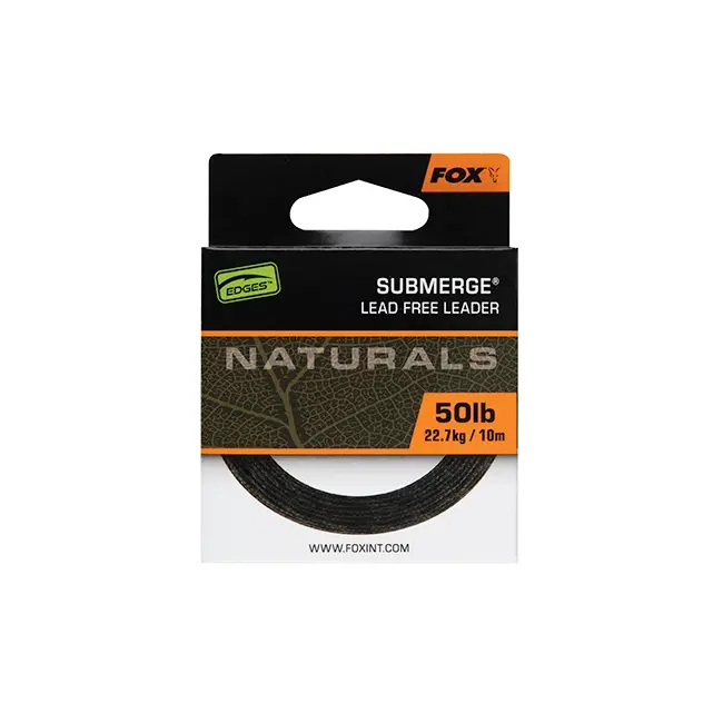 Fir Textil Fox Edges Naturals Submerge Leader, 10m/22.7kg/50lb