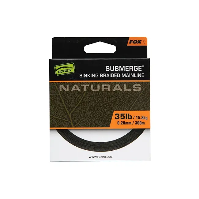 Fir Textil Fox Submerge Naturals Braid, Green, 300m, 0.20mm, 35lb/15.8kg