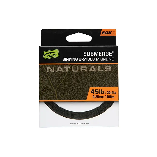 Fir Textil Fox Submerge Naturals Braid, Green, 300m, 0.25mm, 45lb/20.4kg
