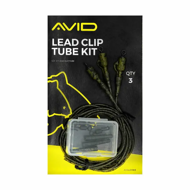 Kit Montura Avid Carp Lead Clip Tube Kit, 3buc/plic