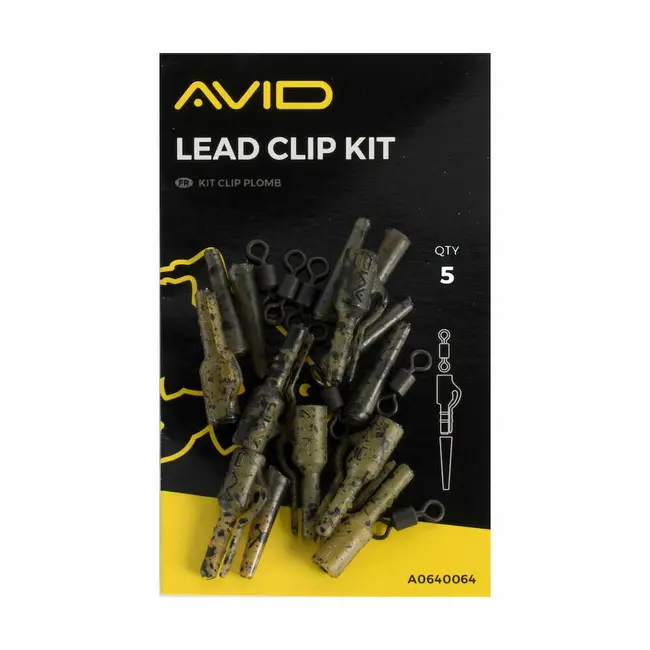 Kit Montura Plumb Pierdut Avid Carp Lead Clip Kit, 5buc/plic