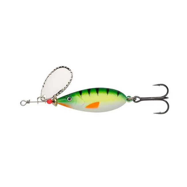 Lingura Rotativa Abu Garcia Droppen Maxi Spinners, Culoare Green Perch, 8.5cm, 12g