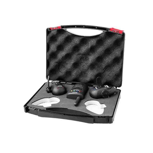 Set Avertizori-Senzori Pescuit Delphin Roler Shock  Montabile pe Lanseta + Statie , 4+1