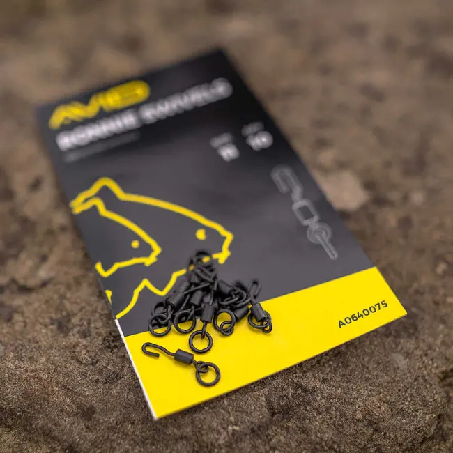 Vartej cu Anou si Agrafa Rapida Avid Carp Ronnie Swivel, Nr.11, 10buc/plic