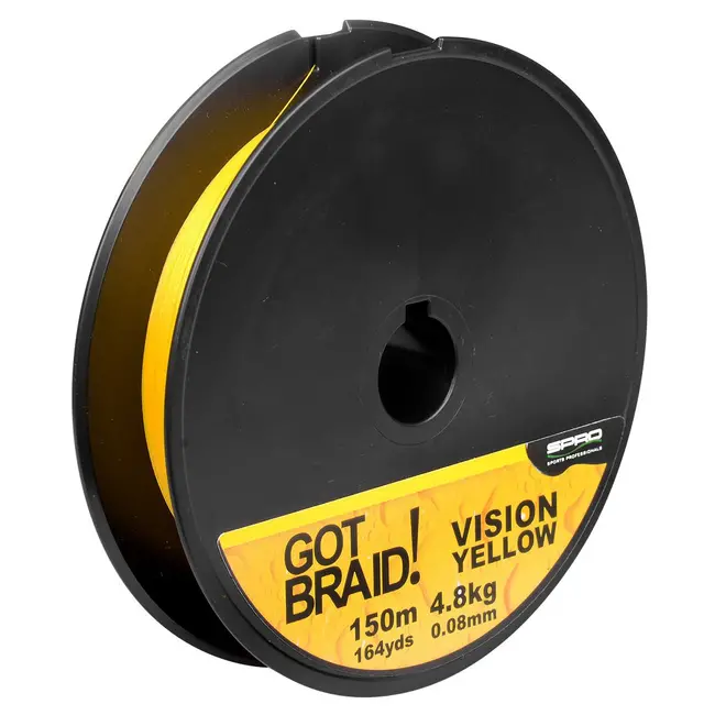 Fir Textil Spro Got Braid, Galben, 150m