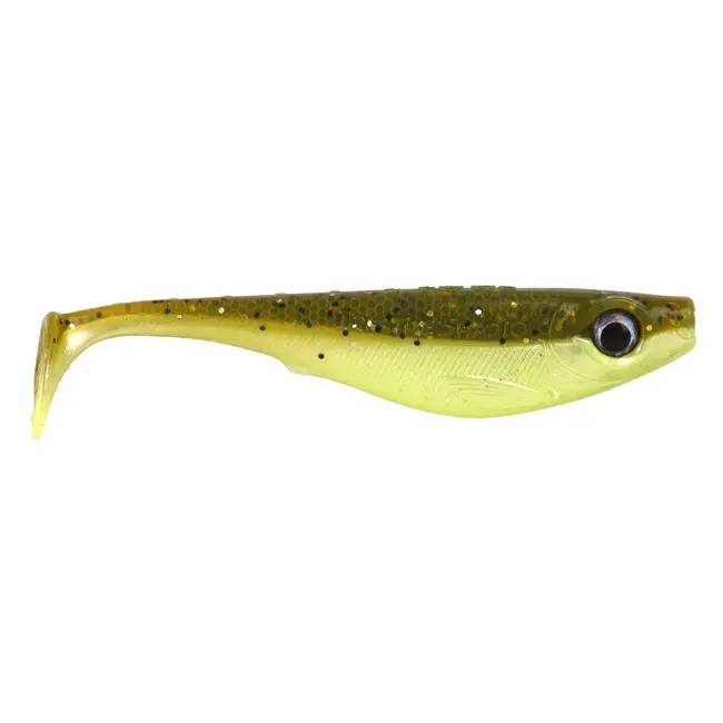 Shad Spro Iris The Shad,UV Brown Chartreuse, 8cm