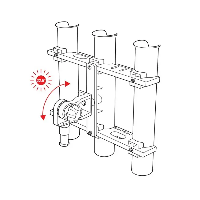 Suport Triplu Pentru Lansete Berkley Rod Holder for Three Rods