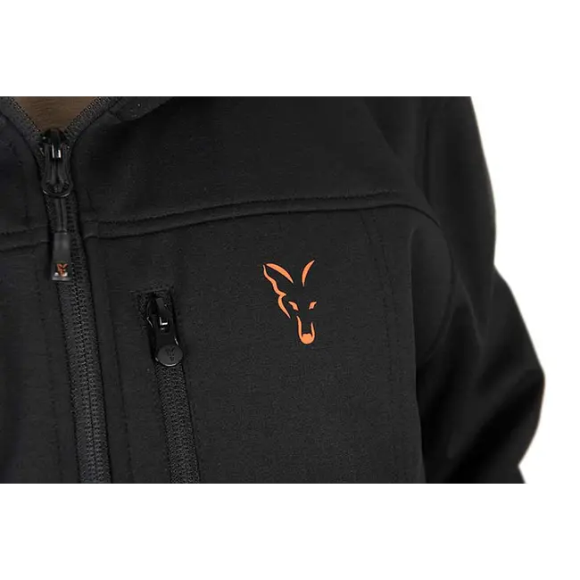 Jacheta Fox Collection Soft Shell Jacket Black Orange