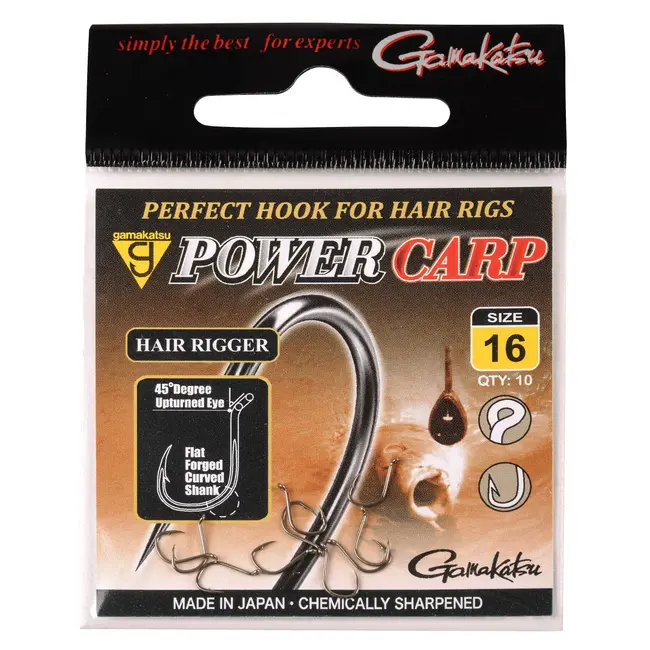 Carlig Gamakatsu Power Carp Hair Rigger, 10buc/plic