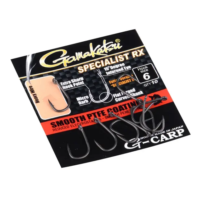 Carlige G-Carp Specialist RX Black Nickel, 10buc/plic