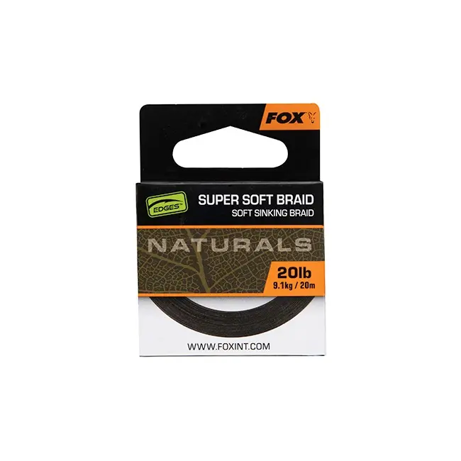 Fir Textil FOX Edges Naturals Soft Braid Hooklength, 20m