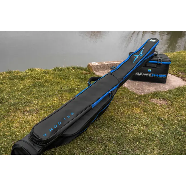 Husa Preston Supera X 2 Rod 195 – Husa rigida pentru 2 lansete feeder 3.60m cu mulineta