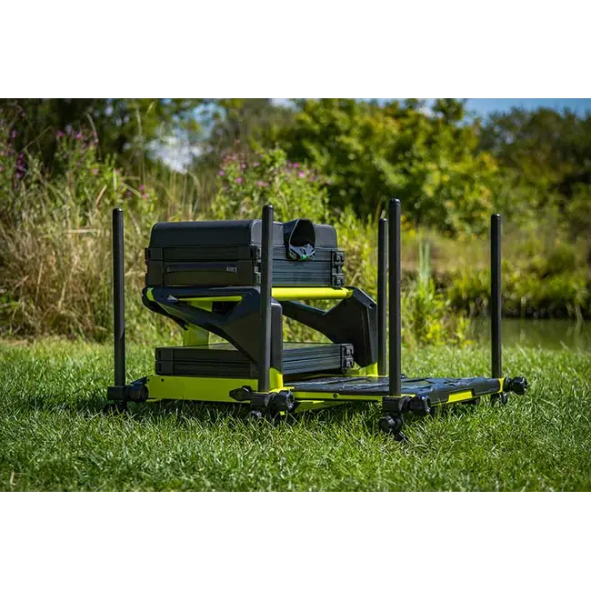 Scaun Modular de Pescuit la Feeder Matrix S25 Pro Superbox Lime Edition