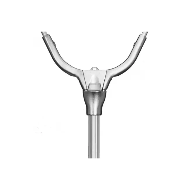 Minciog Telescopic Delphin, Conector V din Metal si Plasa Cauciucata, 70x70cm, 2 Tronsoane, 2.50m