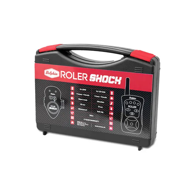 Set Avertizori-Senzori Pescuit  Delphin Roler Shock Montabili pe Lanseta + Statie, 2+1