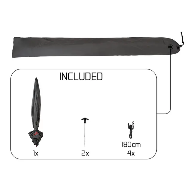 Umbrela Pescuit Delphin ATOMA RaceShad, Ø=250cm