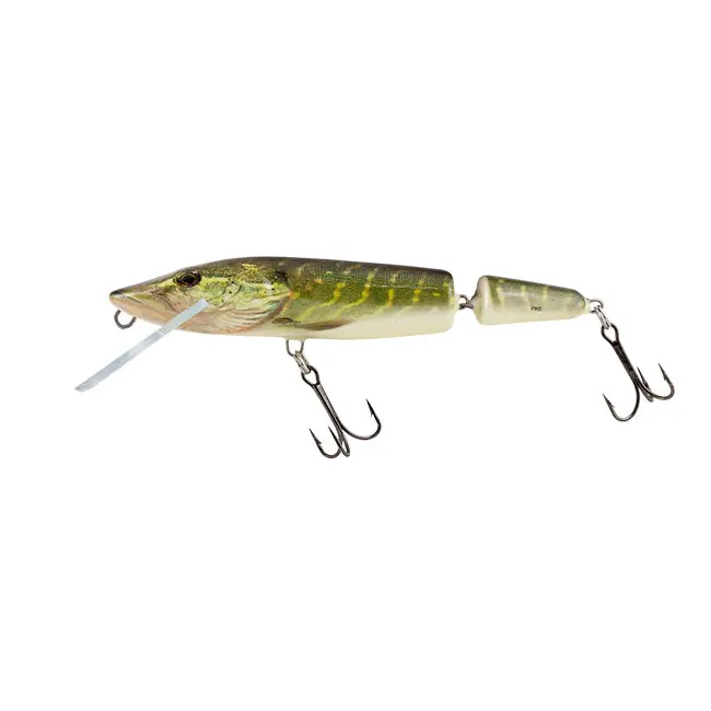 Vobler Salmo Pike Jointed Deep Runner , Real Pike, 11cm, 14g