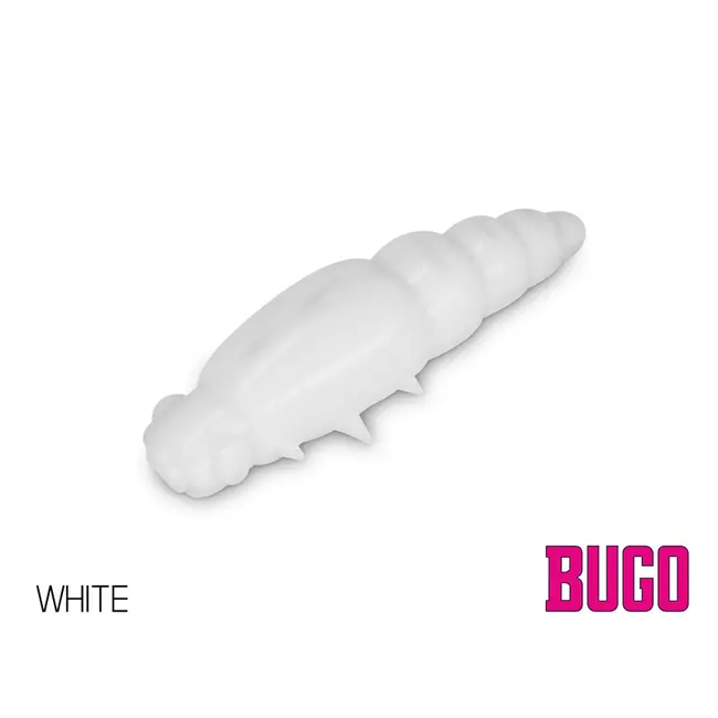 Larve Delphin Bugo Cheese, Culoare White, 4cm,  15buc/plic