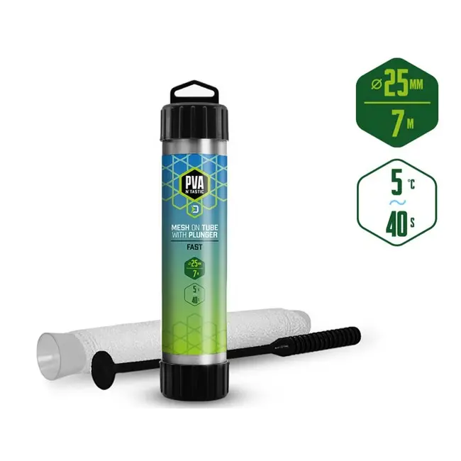 Plasa Solubila Delphin PVA n’tastic QUICK, Tub + Piston, 7m – 25mm