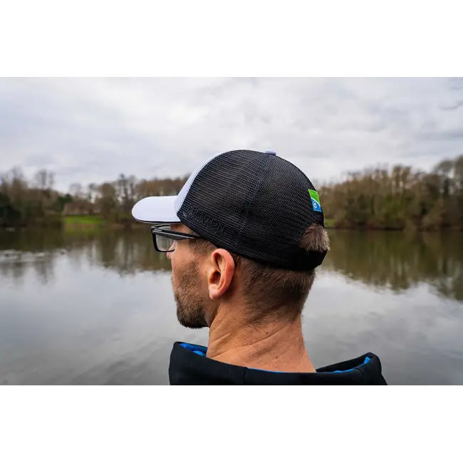 Sapca Preston White Ventamesh HD, plasa aerisire, marime universala