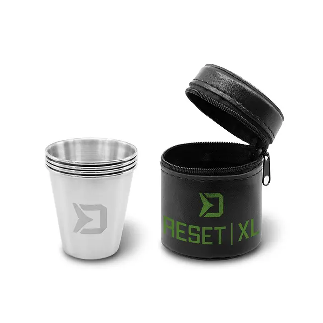 Set de Shot-uri din Oțel Inoxidabil Delphin RESET XL 4v1