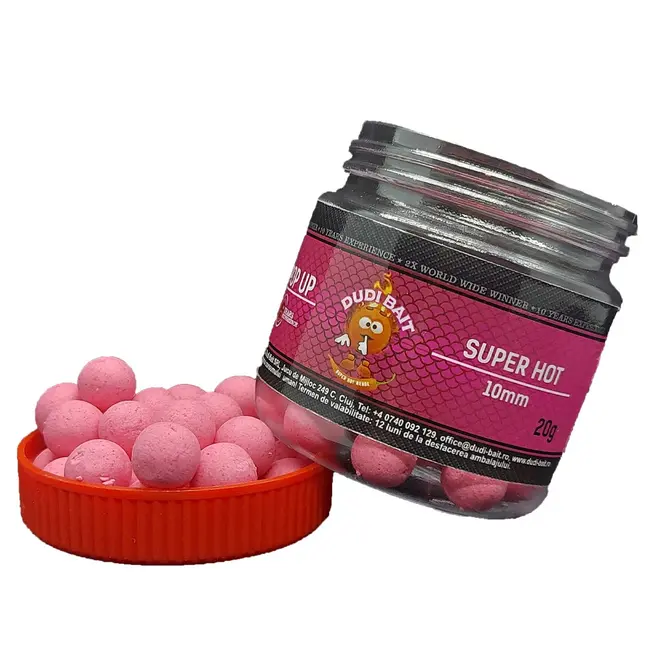 Pop Up Dudi Bait Dumbell, 8mm, 20g/borcan, Super Hot