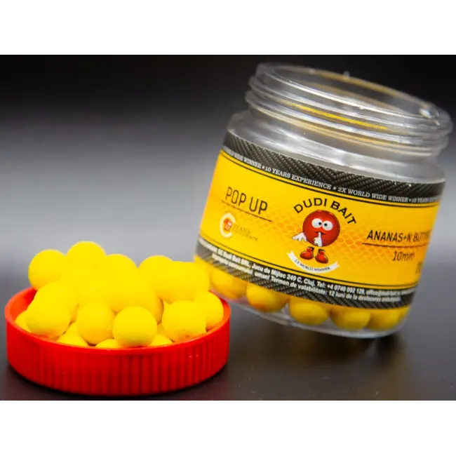 Pop Up Dudi Bait Dumbell, 8mm, 20g/borcan, Ananas & N-Butyric