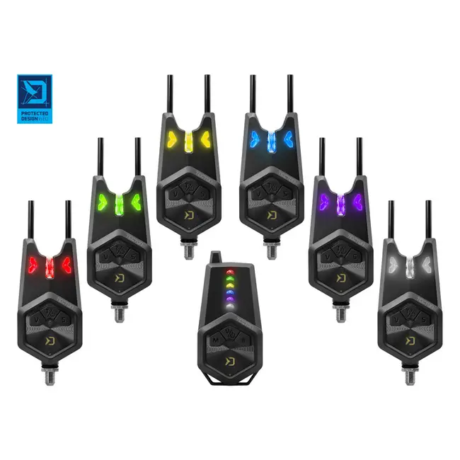 Set Avertizori Pescuit Delphin TECTON 4+1 cu Stație