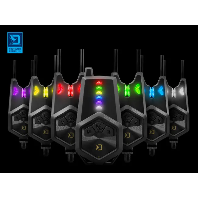 Set Avertizori Pescuit Delphin TECTON 4+1 cu Stație