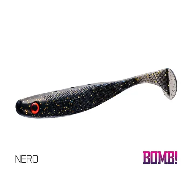 Shad Delphin BOMB Rippa, Nero, 8cm, 5buc/plic