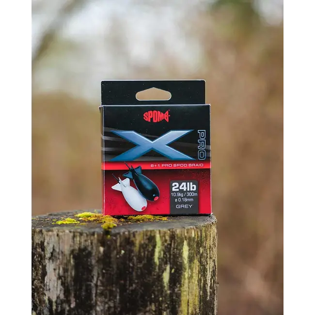 Fir Textil Pescuit Spomb XD Pro Braid Grey 8+1- 0,18mm, 24lbs
