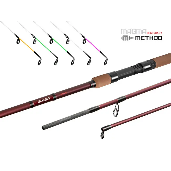 Lanseta Pescuit Feeder Delphin MAGMA LEGEND4RY Method, 4.30m, 215g, 3+5buc