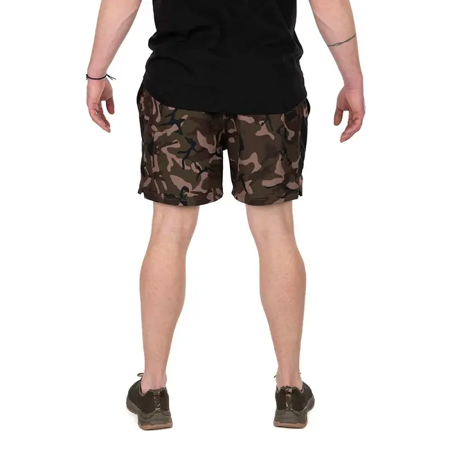 Pantaloni Scurti Pescuit Fox Light Weight Swim Shorts, Black-Camo