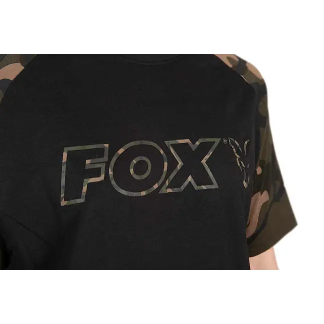 Tricou Fox Black/Camo Outline T-Shirt