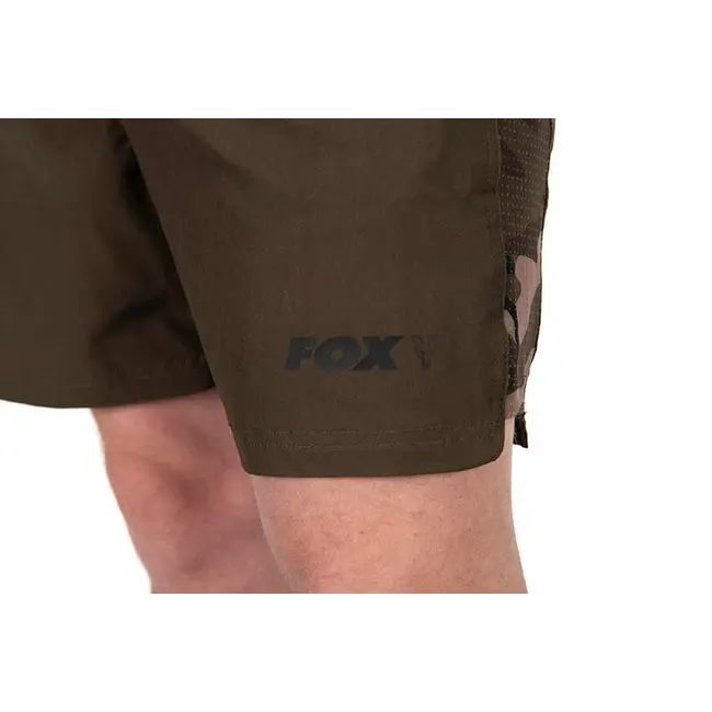 Pantaloni Scurti Pescuit Fox Light Weight Swim Shorts, Khaki -Camo