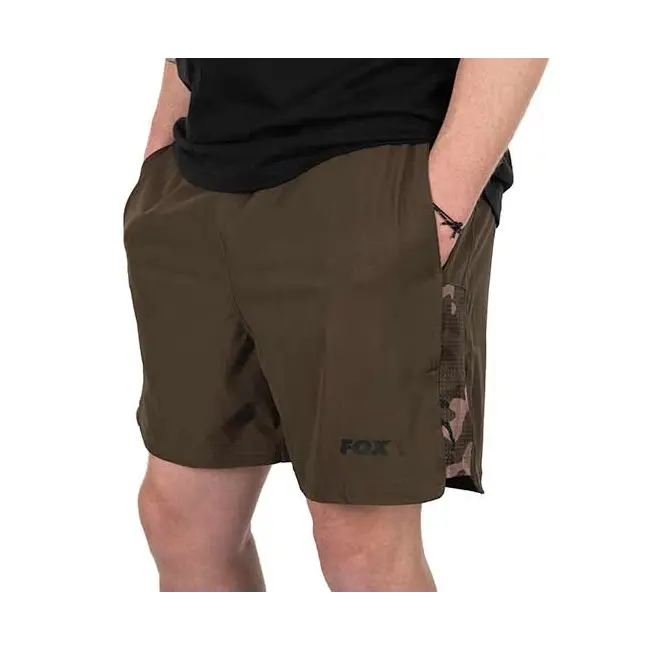 Pantaloni Scurti Pescuit Fox Light Weight Swim Shorts, Khaki -Camo