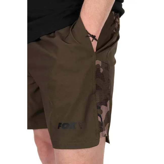 Pantaloni Scurti Pescuit Fox Light Weight Swim Shorts, Khaki -Camo