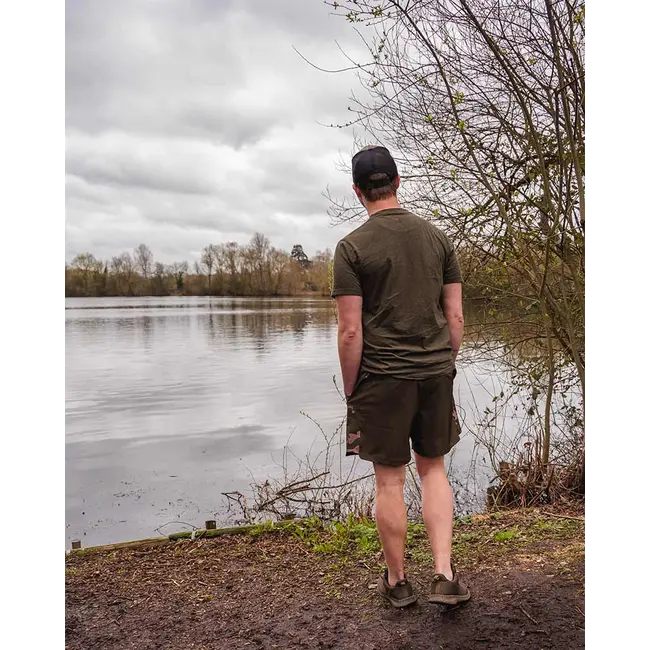 Pantaloni Scurti Pescuit Fox Light Weight Swim Shorts, Khaki -Camo