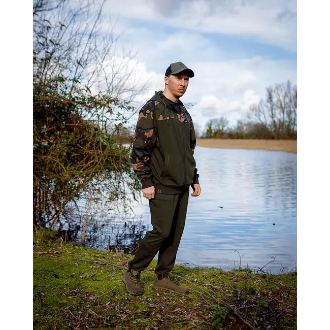 Hanorac Fox Light Weight Khaki Camo Split Zip Hoody