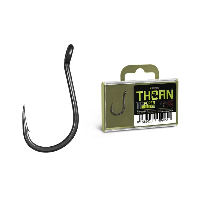 Carlige de Pescuit Delphin Thorn Poper, 11buc/cutie