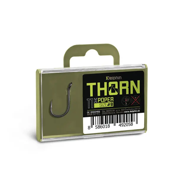 Carlige de Pescuit Delphin Thorn Poper, 11buc/cutie