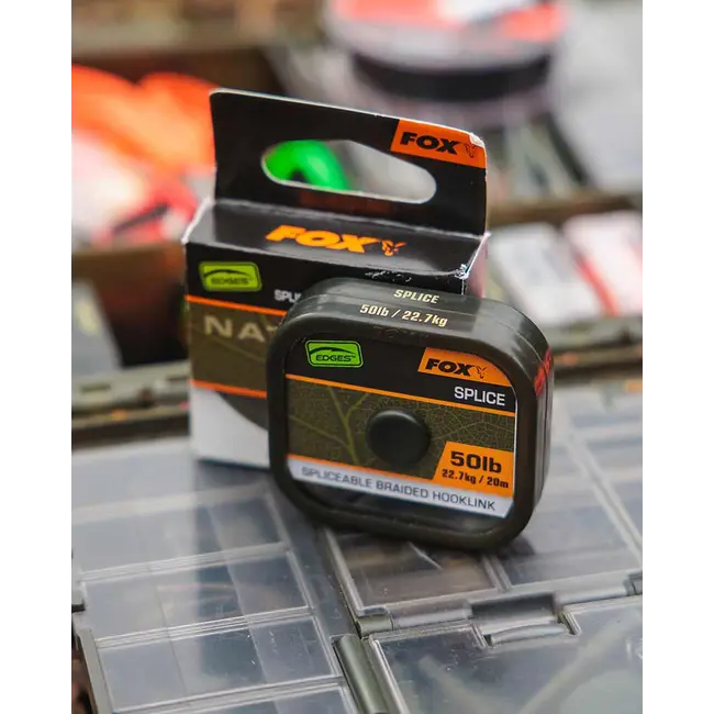 Fir Textil Fox Edges Naturals Splice Hooklength, 50lbs, 20m