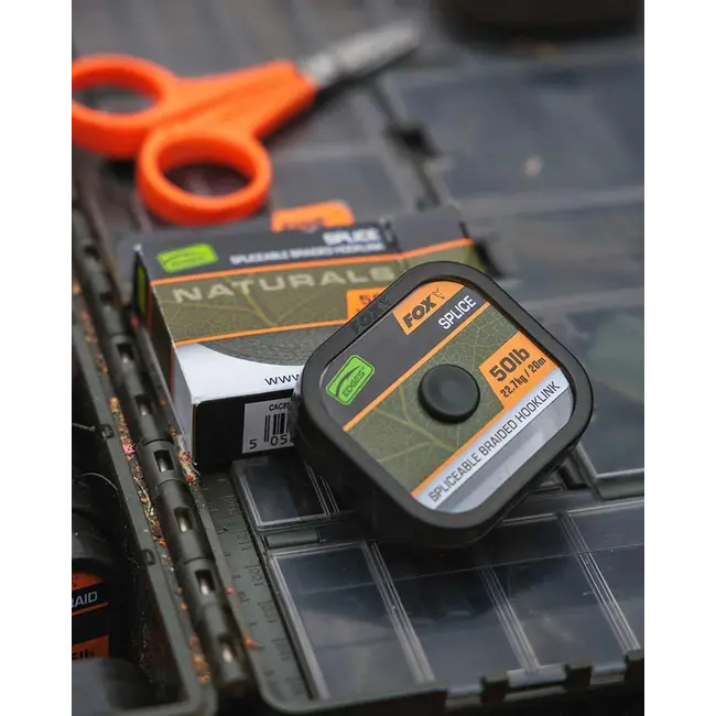 Fir Textil Fox Edges Naturals Splice Hooklength, 50lbs, 20m