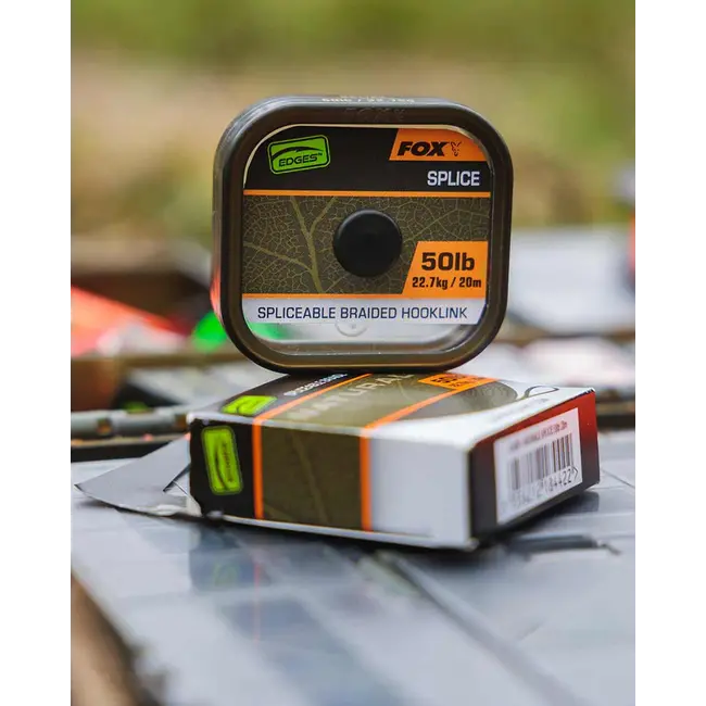 Fir Textil Fox Edges Naturals Splice Hooklength, 50lbs, 20m