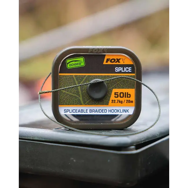 Fir Textil Fox Edges Naturals Splice Hooklength, 50lbs, 20m
