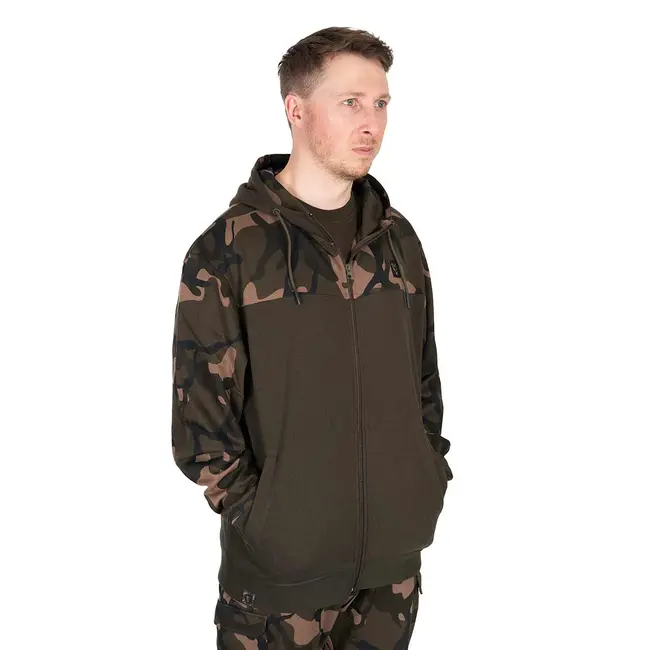 Hanorac Fox Light Weight Khaki Camo Split Zip Hoody