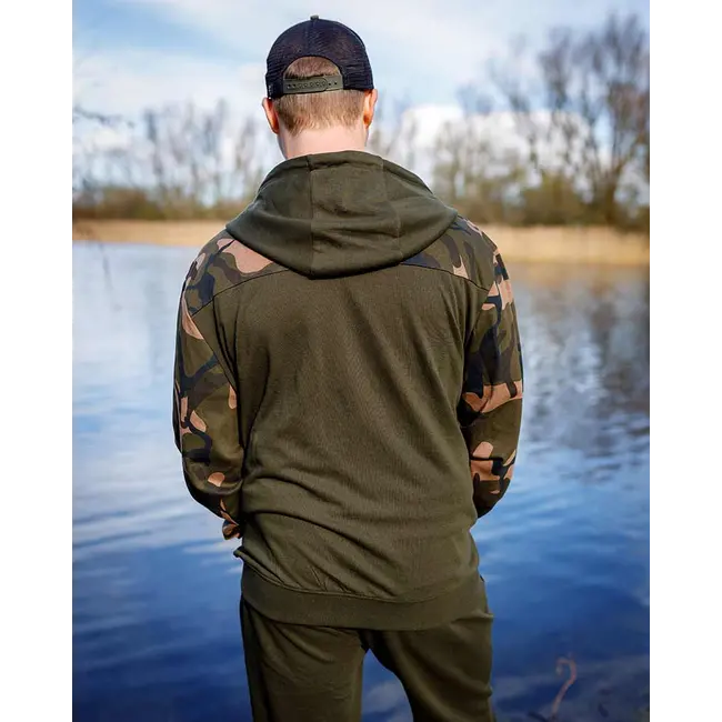 Hanorac Fox Light Weight Khaki Camo Split Zip Hoody