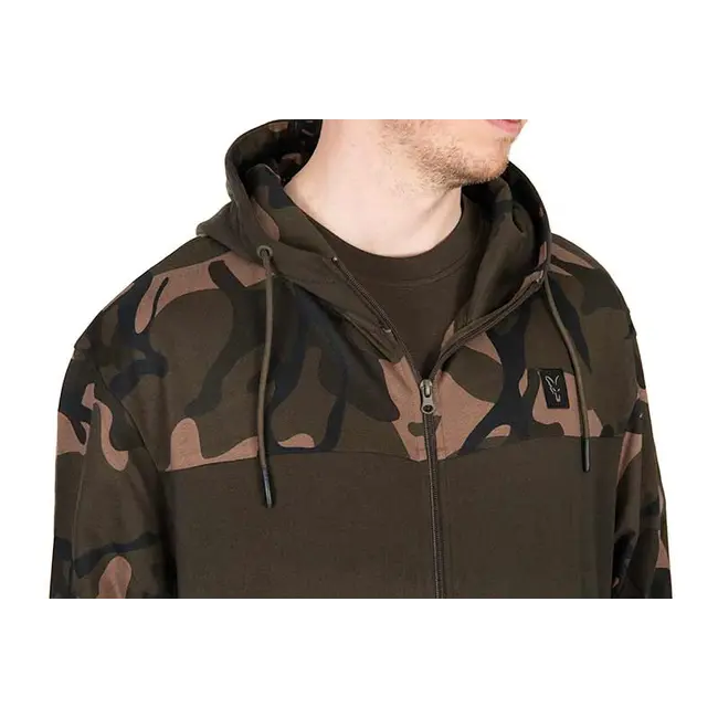 Hanorac Fox Light Weight Khaki Camo Split Zip Hoody